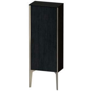Duravit XViu Halbhochschrank XV1305RB116 40x24x89cm, champagner matt, Tür rechts, Eiche schwarz