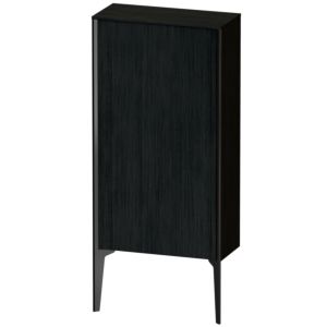 XViu Duravit 50x24x89cm de XV1306LB216 haute armoire, noir mat, porte à gauche, Eiche schwarz
