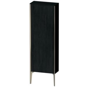 Duravit XViu Halbhochschrank XV1316LB116 50x24x133cm, champagner matt, Tür links, Eiche schwarz