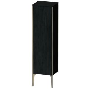 Duravit XViu Halbhochschrank XV1325RB116 40x36x133cm, champagner matt, Tür rechts, Eiche schwarz