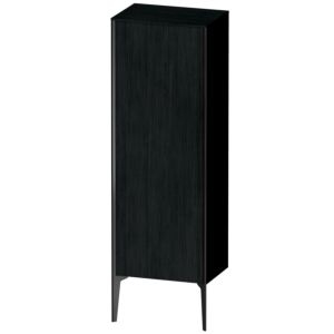 XViu Duravit 50x36x133cm de XV1326LB216 haute armoire, noir mat, porte à gauche, Eiche schwarz