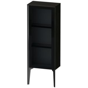 XViu Duravit haute XV1360RB216 40x24x89cm, porte vitrée, noir mat, porte à droite, Eiche schwarz