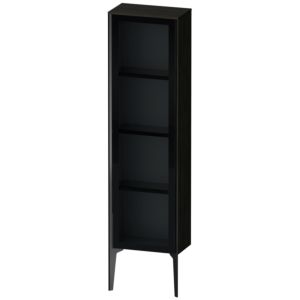XViu Duravit haute XV1365LB216 40x24x133cm, porte vitrée, noir mat, porte à gauche, Eiche schwarz
