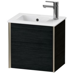 Duravit XViu vanity unit XV4024LB116 41x29x40cm, wall-hung, matt champagne, Eiche schwarz