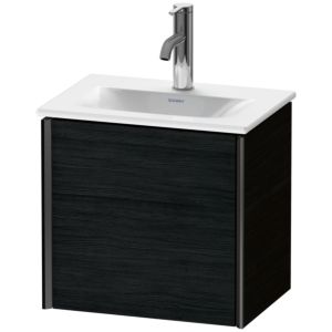 Duravit XViu Waschtisch-Unterschrank XV4030LB216 43x31x39,7cm, 1 Tür, schwarz matt, links, Eiche schwarz