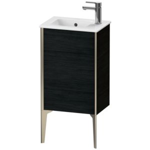 Duravit XViu meuble sous-vasque XV4480RB116 41x29x59,4cm, debout, champagne mat, arrêt à droite, Eiche schwarz