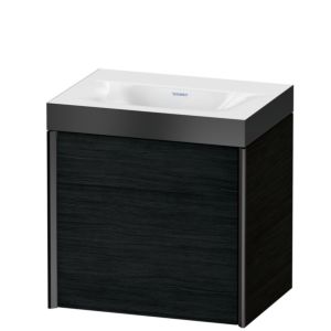 Duravit XViu vasque XV4631NB216P 45x33,3cm, 2000 , droite, sans trou de robinetterie, noir mat, Cadres P, Eiche schwarz