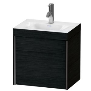 Duravit XViu vasque XV4631OB216C 45x33,3cm, 2000 , droite, 2000 , noir mat, Cadres C, Eiche schwarz