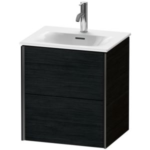 Duravit XViu meuble sous-vasque XV41310B216 51x42x55.7cm, 2 tiroirs, noir mat, Eiche schwarz