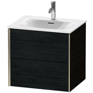 Duravit XViu vanity unit XV41320B116 61 x 55.7 x 48 cm, Eiche schwarz , 2 drawers, matt champagne