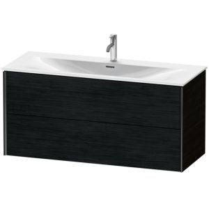 Duravit XViu vanity unit XV41360B216 121 x 55.7 x 48 cm, Eiche schwarz , 2 drawers, matt black