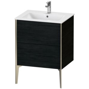 Duravit XViu meuble sous-vasque XV44810B116 61 x 59,4 x 48 cm, Eiche schwarz , debout, champagne mat