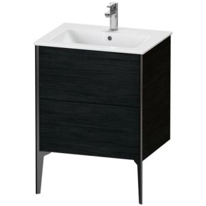 Duravit XViu vanity unit XV44810B216 61 x 59.4 x 48 cm, Eiche schwarz , standing, matt black