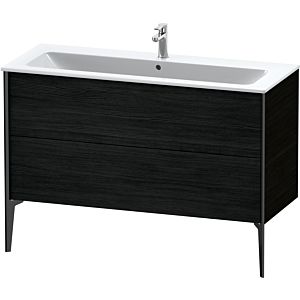 Duravit XViu vanity unit XV44840B216 121 x 59.4 x 48 cm, Eiche schwarz , standing, matt black