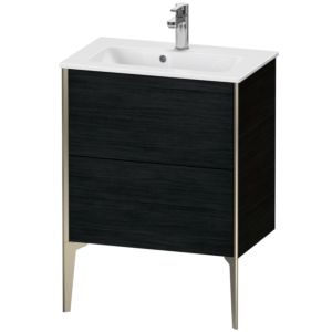 Duravit XViu vanity unit XV44880B116 61 x 59.4 x 39 cm, Eiche schwarz , standing, matt champagne