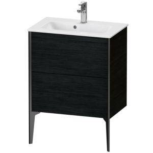 Duravit XViu vanity unit XV44880B216 61 x 59.4 x 39 cm, Eiche schwarz , standing, matt black