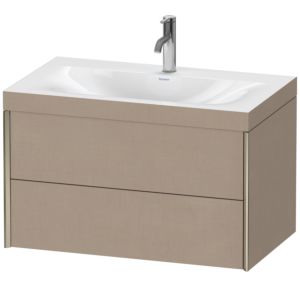 XViu Duravit vasque XV4615OB175C 80x48cm, 2 tiroirs, 2000 , champagne mat, Cadres C, lin