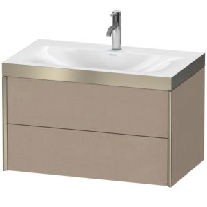 XViu Duravit vasque XV4615OB175P 80x48cm, 2 tiroirs, 2000 , champagne mat, Cadres P, lin