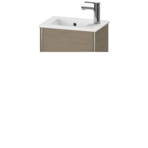Duravit XViu Waschtisch-Unterschrank XV4480LB135 41x29x59,4cm, stehend, champagner matt, Anschlag links, Eiche terra