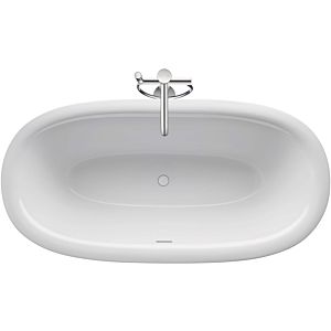 Duravit White Tulip Badewanne 700468000000000 160 x 80 x 48 cm, freistehend, 2 Rückenschrägen, weiß