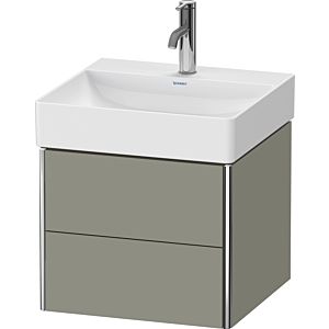 Duravit XSquare Waschtisch-Unterschrank XS416009292 48,4x39,7x46cm, 2 Schubkästen, Steingrau seidenmatt