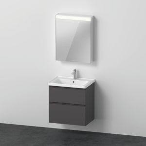 Duravit D-Neo ensemble de meubles DE0115R4949 650mm, charnière à droite, Graphite Mat