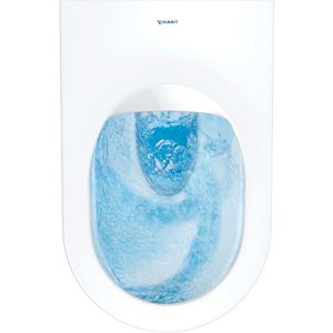 Duravit ME by Starck wall-mounted washdown WC HygieneFlush 2518092000 concealed fastening, White HG, HygieneGlaze, rimless