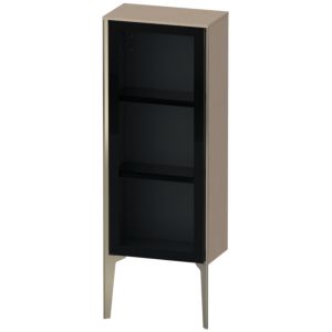 Duravit XViu Halbhochschrank XV1360RB175 40x24x89cm, Glastür, champagner matt, Tür rechts, leinen