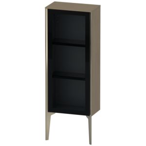 XViu Duravit haute XV1360RB135 40x24x89cm, porte vitrée, champagne mat, porte à droite, chêne terra