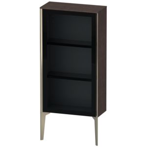 Duravit XViu Halbhochschrank XV1361RB172 50x24x89cm, Glastür, champagner matt, Tür rechts, eiche dunkel gebürstet