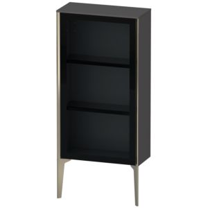 Duravit XViu Halbhochschrank XV1361RB149 50x24x89cm, Glastür, champagner matt, Tür rechts, graphit matt