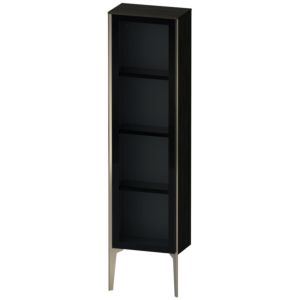 XViu Duravit haute XV1365RB116 40x24x133cm, porte vitrée, champagne mat, porte à droite, Eiche schwarz