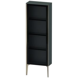 Duravit XViu Halbhochschrank XV1366RB138 50x24x133cm, Glastür, champagner matt, Tür rechts, dolomiti grey hochglanz