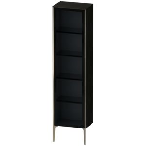 Duravit XViu XV1376RB116 50x36x177cm, porte vitrée, champagne mat, porte à droite, Eiche schwarz