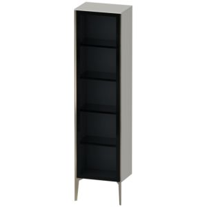 Duravit XViu Hochschrank XV1376RB107 50x36x177cm, Glastür, champagner matt, Tür rechts, betongrau matt
