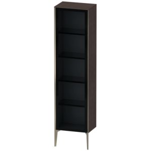 Duravit XViu Hochschrank XV1376RB172 50x36x177cm, Glastür, champagner matt, Tür rechts, eiche dunkel gebürstet