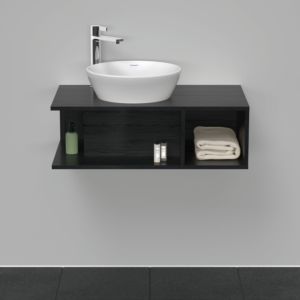 D-Neo Duravit vasque DE491801616 80 x 48 cm, chêne noir, 2000 , compartiment 2000 , plaque console match2