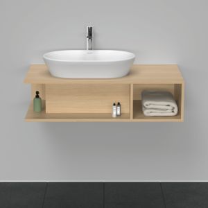 D-Neo Duravit vasque DE492903030 100 x 55 cm, chêne naturel, 2000 , compartiment 2000 , plaque console match2
