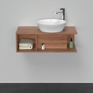 Duravit D-Neo DE493807979 80 x 48 cm, Natural Walnut , 2000 compartment, 2000 console plate, wall-mounted