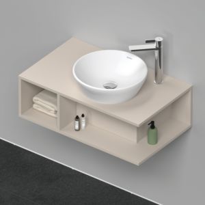 Duravit D-Neo DE493809191 80 x 48 cm, Taupe Matt , 2000 compartment, 2000 console plate, wall-mounted