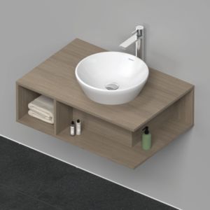 Duravit D-Neo sous-lavabo DE495803535 80 x 55 cm, chêne terra, 2000 compartiment, 2000 console console, montage mural