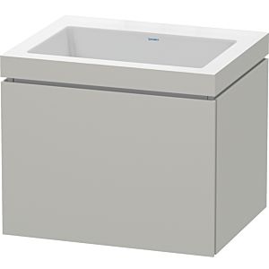 Duravit L-Cube vanity unit LC6916N0707 60 x 48 cm, without tap hole, concrete gray matt, 2000 pull-out