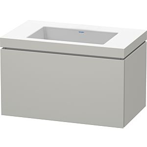 Duravit L-Cube Waschtisch-Unterschrank LC6917N0707 80 x 48 cm, ohne Hahnloch, betongrau matt, 1 Auszug