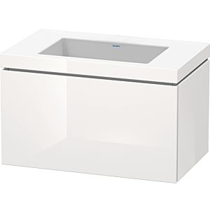 L-Cube Duravit vasque LC6917N2222 80 x 48 cm, sans trou pour robinetterie, blanc brillant, 2000 coulissant