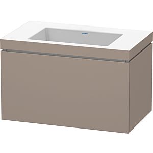 Duravit L-Cube vanity unit LC6917N4343 80 x 48 cm, without tap hole, basalt matt, 2000 pull-out