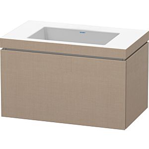 L-Cube Duravit vasque LC6917N7575 80 x 48 cm, sans trou pour robinetterie, lin, coulissant 2000