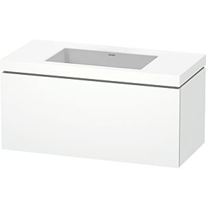 L-Cube Duravit vasque LC6918N1818 100 x 48 cm, sans trou pour robinet, blanc mat, 2000 coulissant