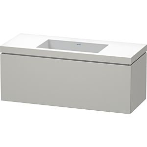 Duravit L-Cube vanity unit LC6919N0707 120 x 48 cm, without tap hole, concrete gray matt, 2000 pull-out