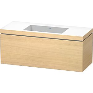 Duravit L-Cube Waschtisch-Unterschrank LC6919N7171 120 x 48 cm, ohne Hahnloch, mediterane eiche, 1 Auszug