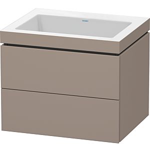 Duravit L-Cube vanity unit LC6926N4343 60 x 48 cm, without tap hole, basalt matt, 2 drawers